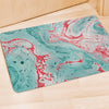 Mixed Red and Turquoise Marble Door Mat-grizzshop