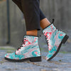 Mixed Red and Turquoise Marble Men's Boots-grizzshop