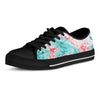 Mixed Red and Turquoise Marble Men's Low Top Shoes-grizzshop