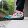 Mixed Red and Turquoise Marble Men's Sneakers-grizzshop