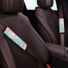 Mixed Red and Turquoise Marble Seat Belt Cover-grizzshop