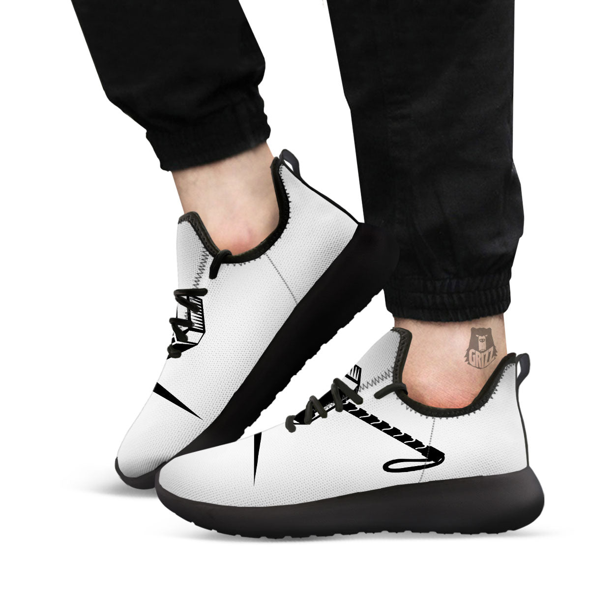 Mjolnir Hammer Of Thor Print Black Athletic Shoes-grizzshop