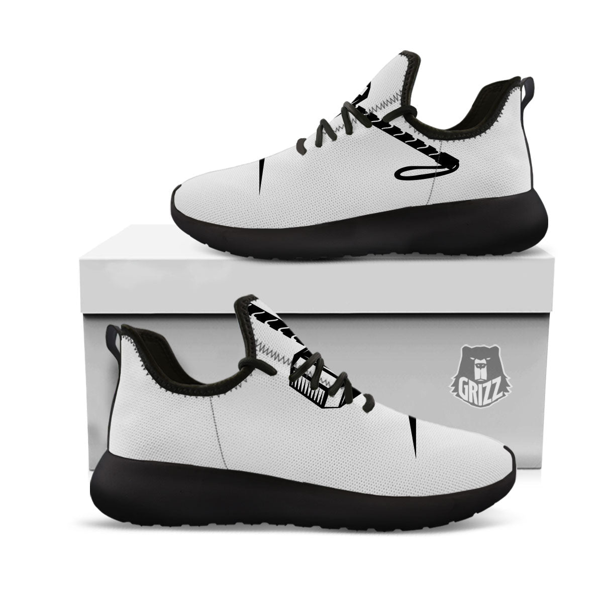 Mjolnir Hammer Of Thor Print Black Athletic Shoes-grizzshop