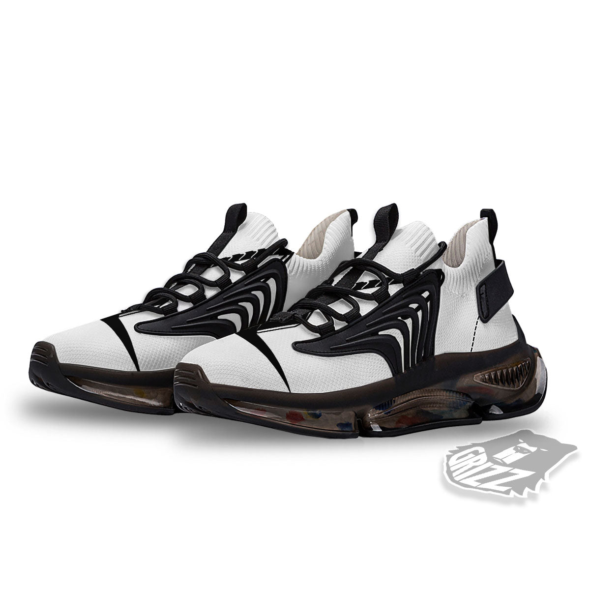 Mjolnir Hammer Of Thor Print Black Gym Shoes-grizzshop
