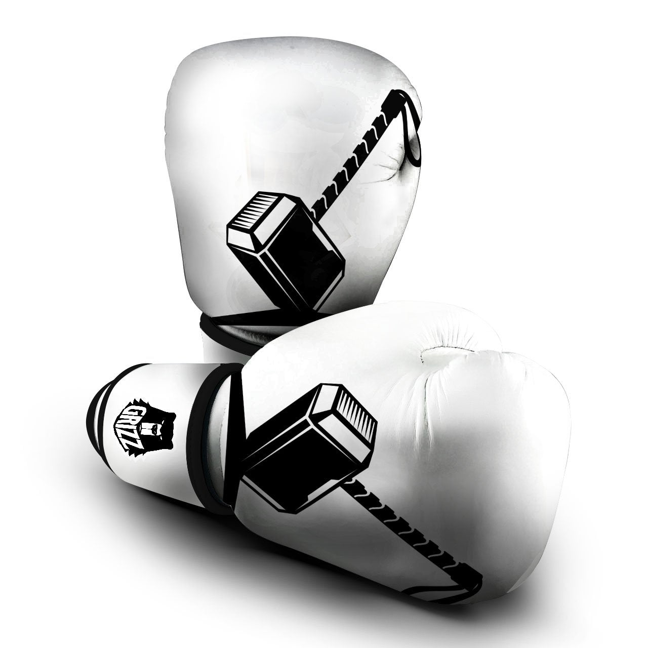Mjolnir Hammer Of Thor Print Boxing Gloves-grizzshop