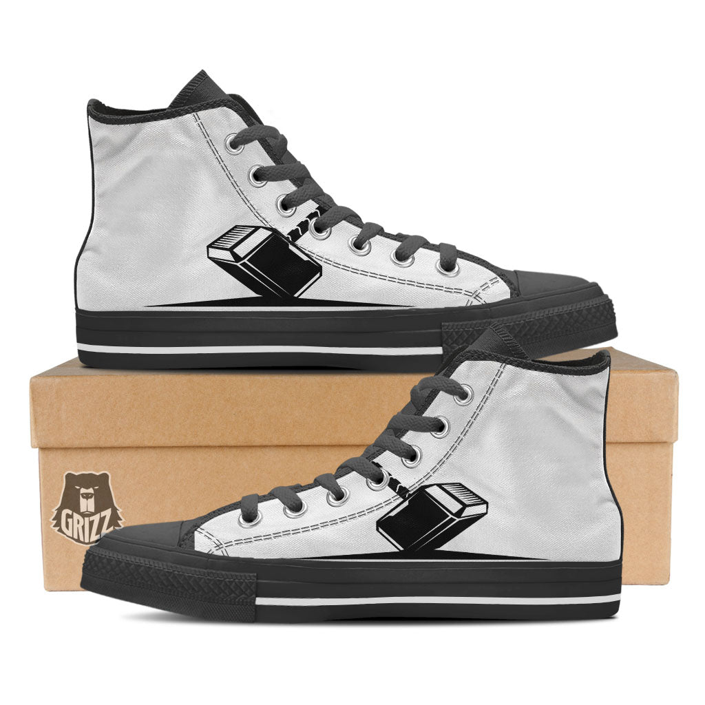 Mjolnir Hammer Of Thor Print High Top Shoes-grizzshop