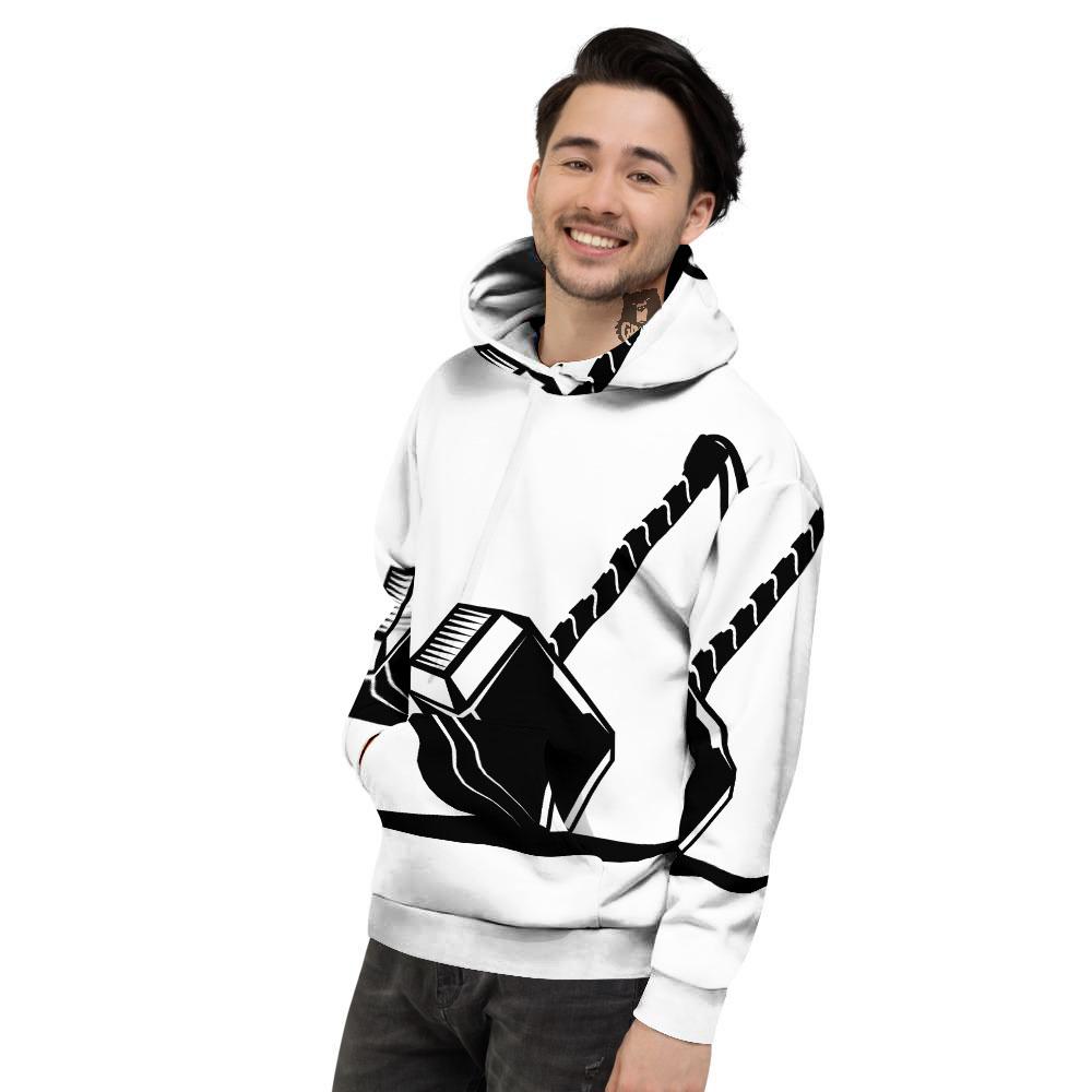 Mjolnir Hammer Of Thor Print Men's Hoodie-grizzshop