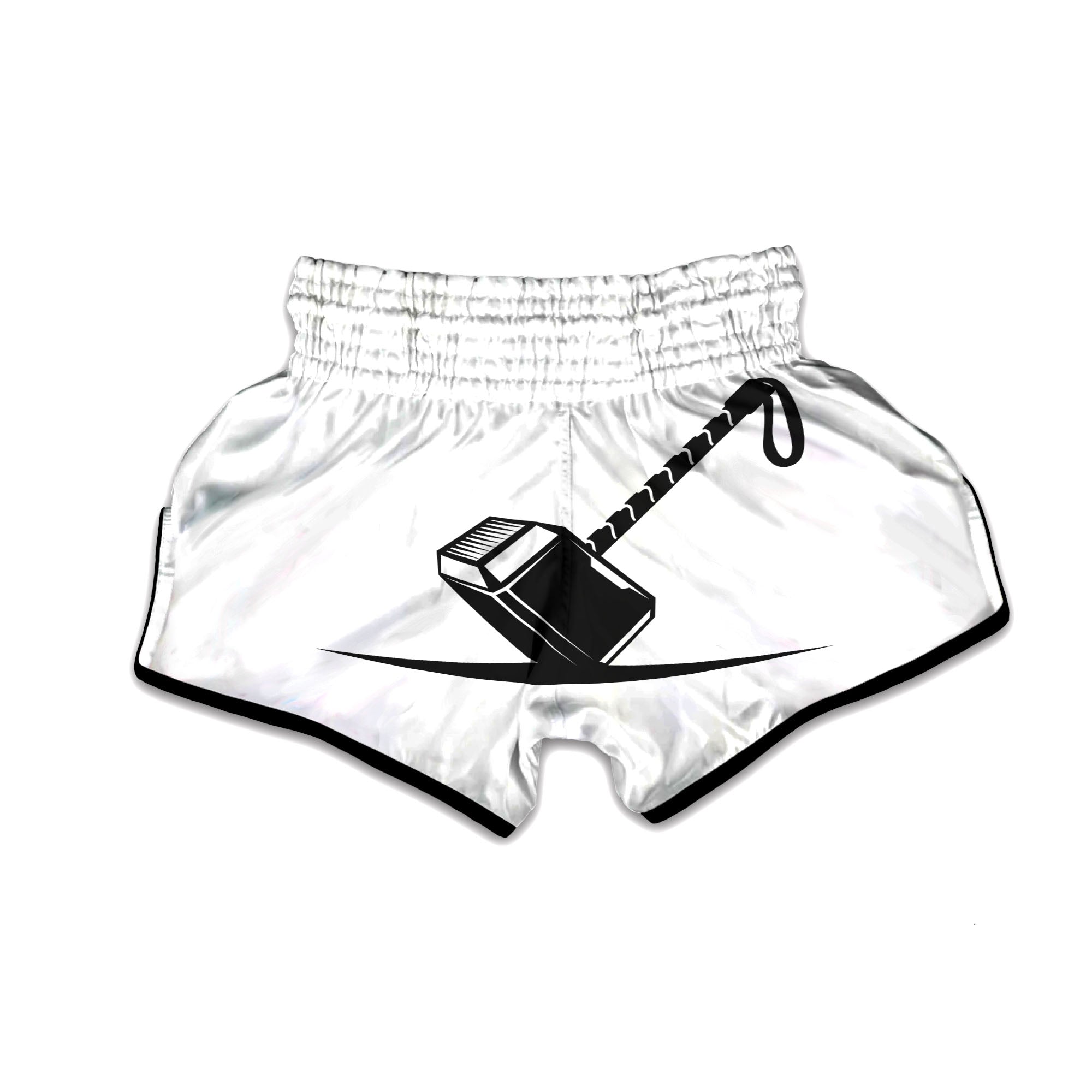 Mjolnir Hammer Of Thor Print Muay Thai Boxing Shorts-grizzshop