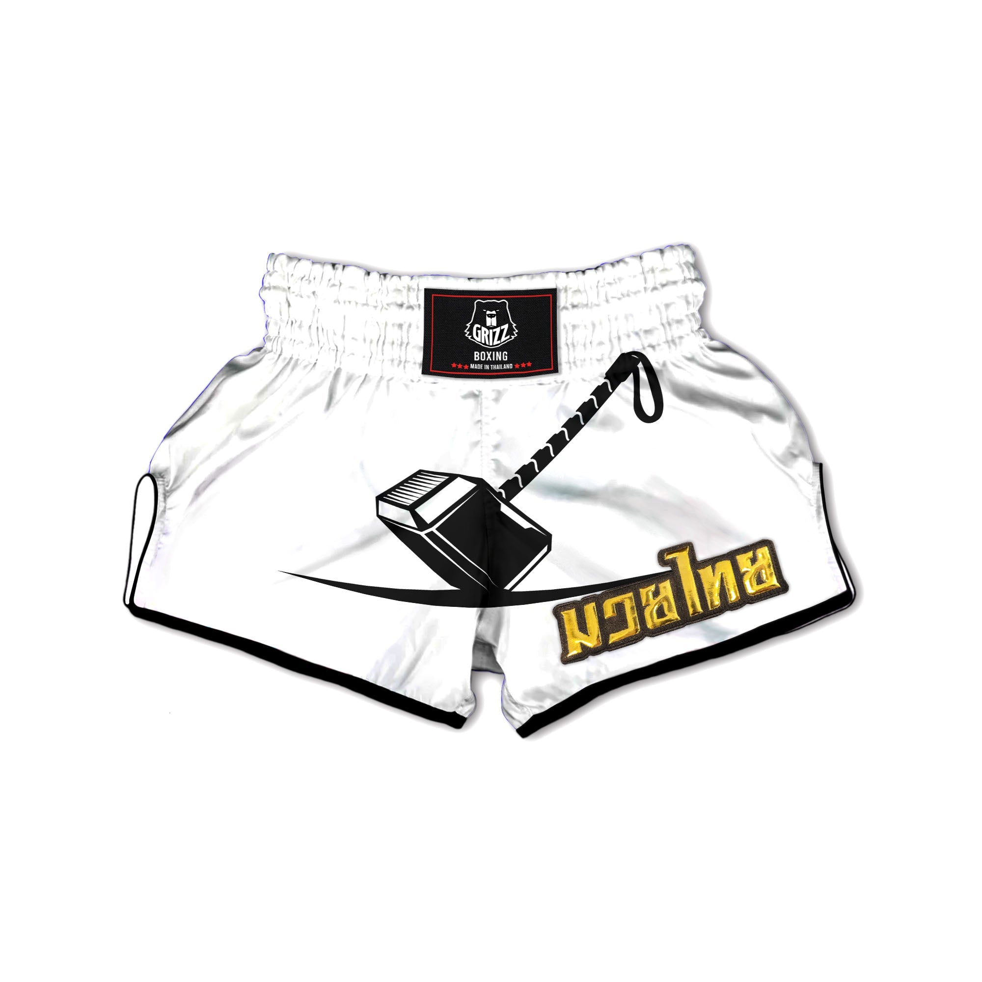 Mjolnir Hammer Of Thor Print Muay Thai Boxing Shorts-grizzshop