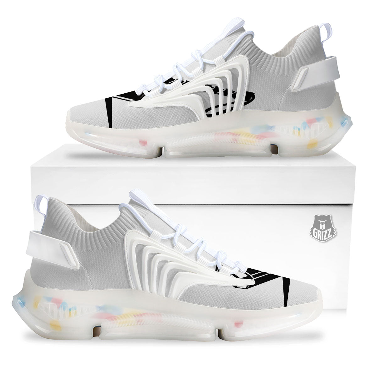 Mjolnir Hammer Of Thor Print White Gym Shoes-grizzshop