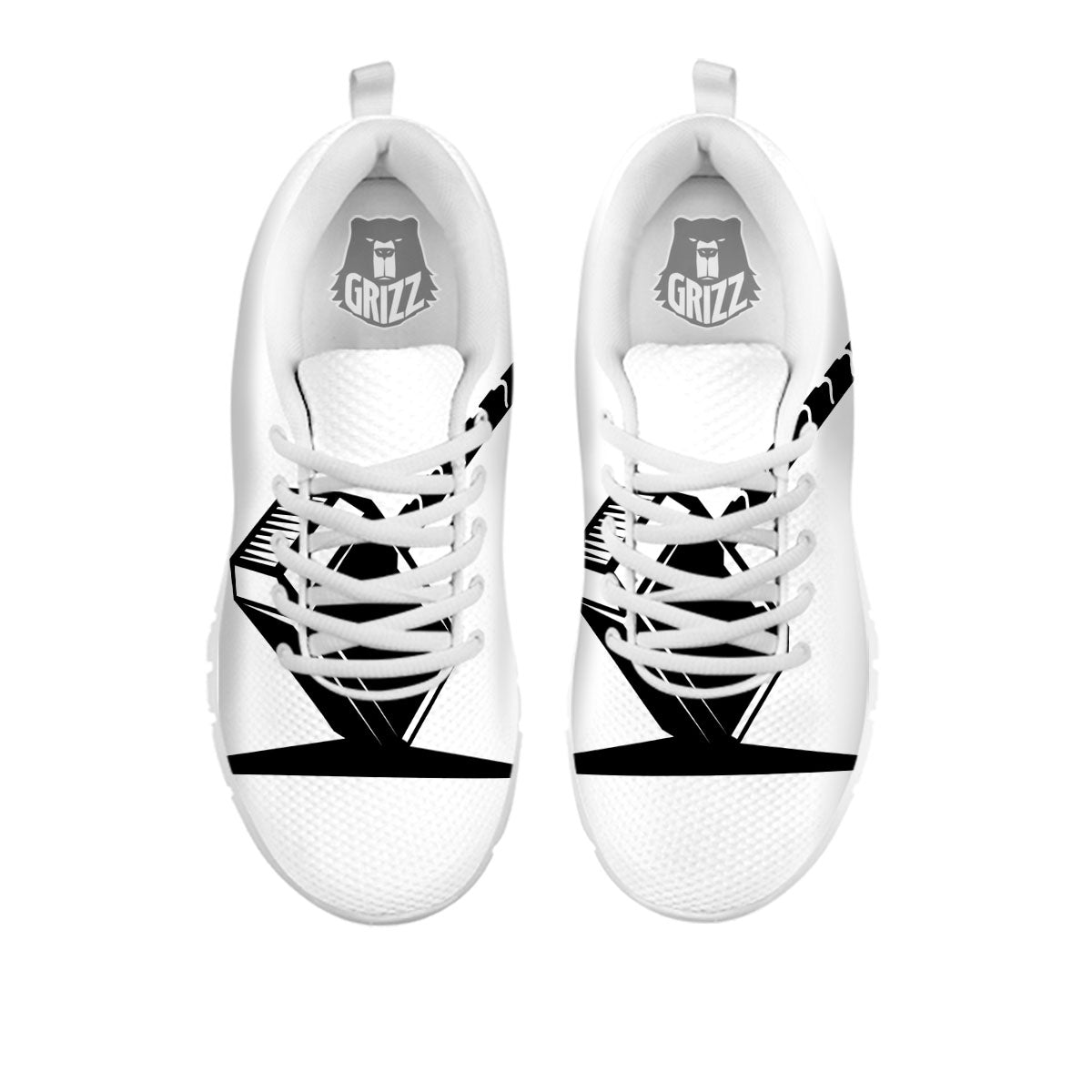 Mjolnir Hammer Of Thor Print White Sneaker-grizzshop