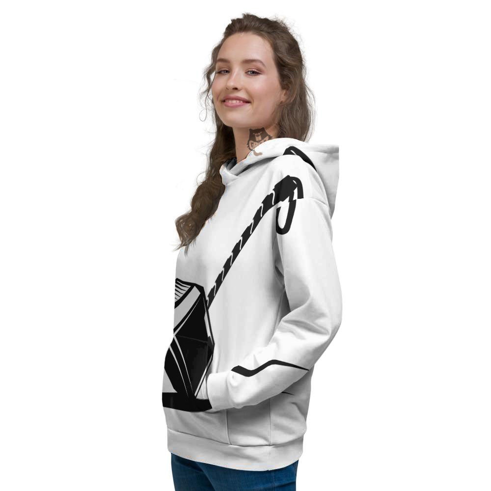 Mjolnir Hammer Of Thor Print Women's Hoodie-grizzshop