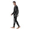 Mjolnir White And Black Print Men's Pajamas-grizzshop