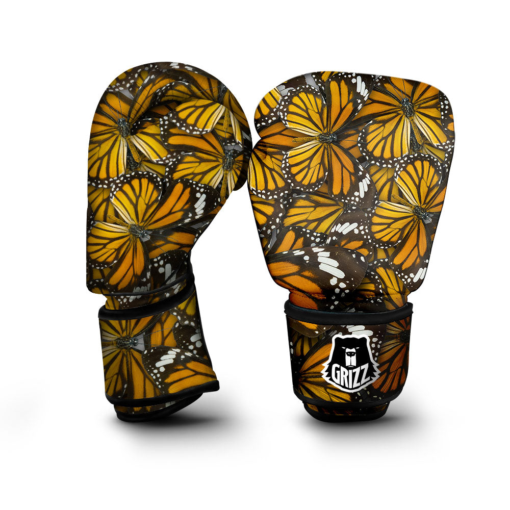 Monarch Butterfly Pattern Print Boxing Gloves-grizzshop