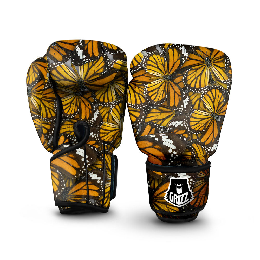 Monarch Butterfly Pattern Print Boxing Gloves-grizzshop