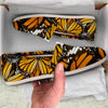 Monarch Butterfly Pattern Print Canvas Shoes-grizzshop