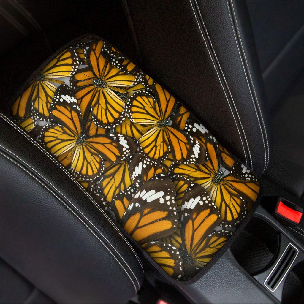 Monarch Butterfly Pattern Print Car Console Cover-grizzshop