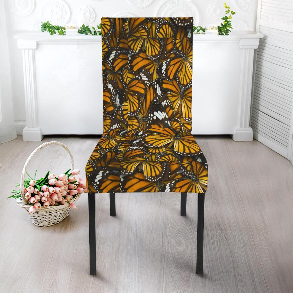 Monarch Butterfly Pattern Print Chair Cover-grizzshop