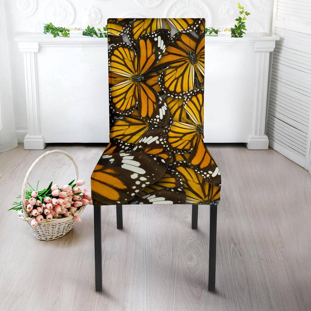 Monarch Butterfly Pattern Print Chair Cover-grizzshop