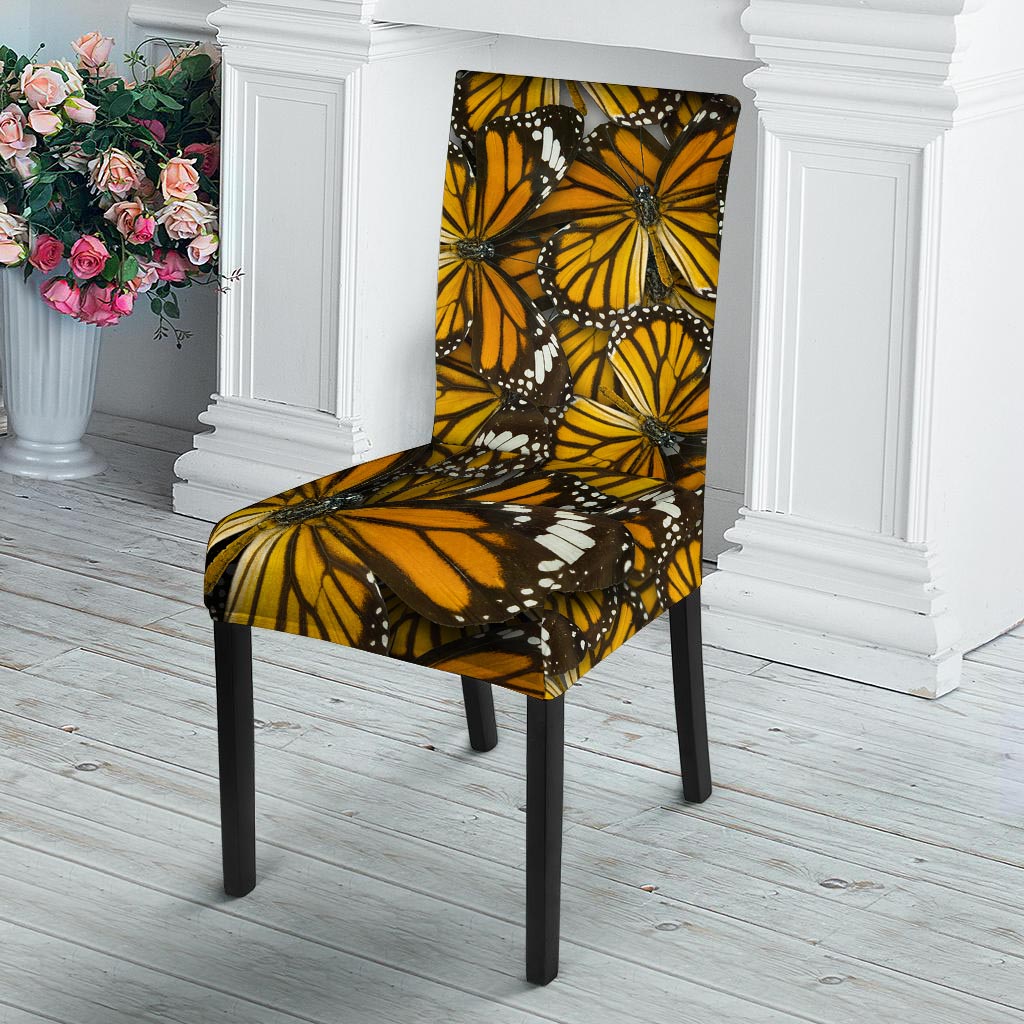 Monarch Butterfly Pattern Print Chair Cover-grizzshop