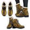 Monarch Butterfly Pattern Print Comfy Winter Boots-grizzshop