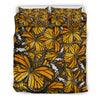 Monarch Butterfly Pattern Print Duvet Cover Bedding Set-grizzshop