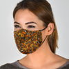 Monarch Butterfly Pattern Print Face Mask-grizzshop