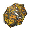 Monarch Butterfly Pattern Print Foldable Umbrella-grizzshop