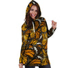 Monarch Butterfly Pattern Print Hoodie Dress-grizzshop