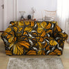 Monarch Butterfly Pattern Print Loveseat Cover-grizzshop