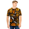 Monarch Butterfly Pattern Print Men T Shirt-grizzshop