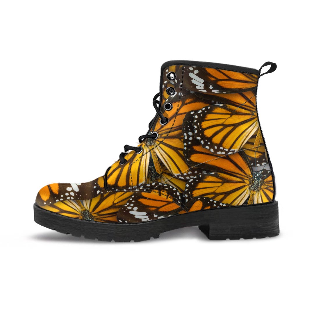 Monarch Butterfly Pattern Print Men's Boots-grizzshop