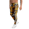 Monarch Butterfly Pattern Print Men's Leggings-grizzshop