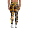 Monarch Butterfly Pattern Print Men's Leggings-grizzshop