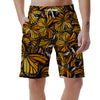 Monarch Butterfly Pattern Print Men's Shorts-grizzshop