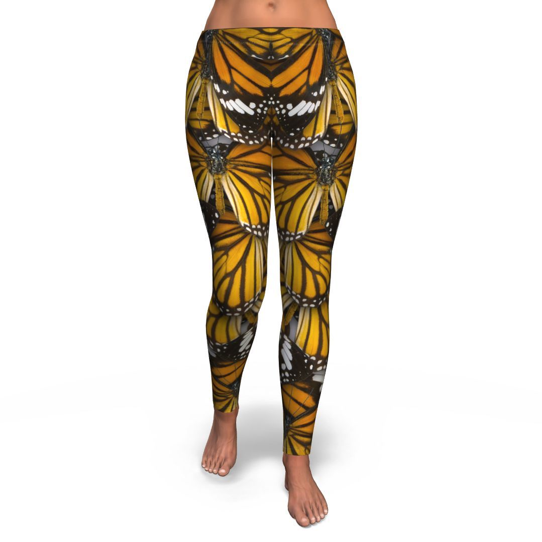 Monarch Butterfly Pattern Print Pattern Women Leggings-grizzshop