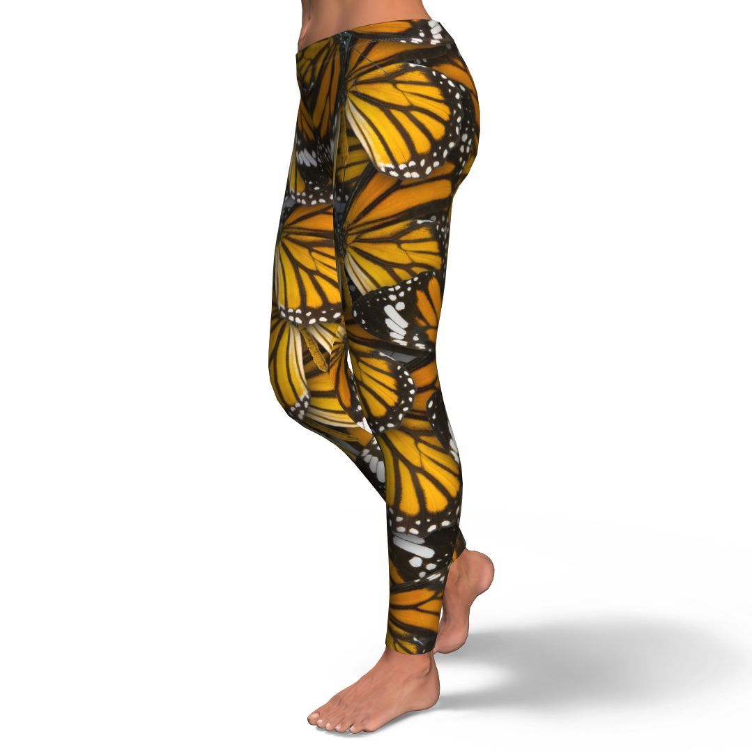 Monarch Butterfly Pattern Print Pattern Women Leggings-grizzshop