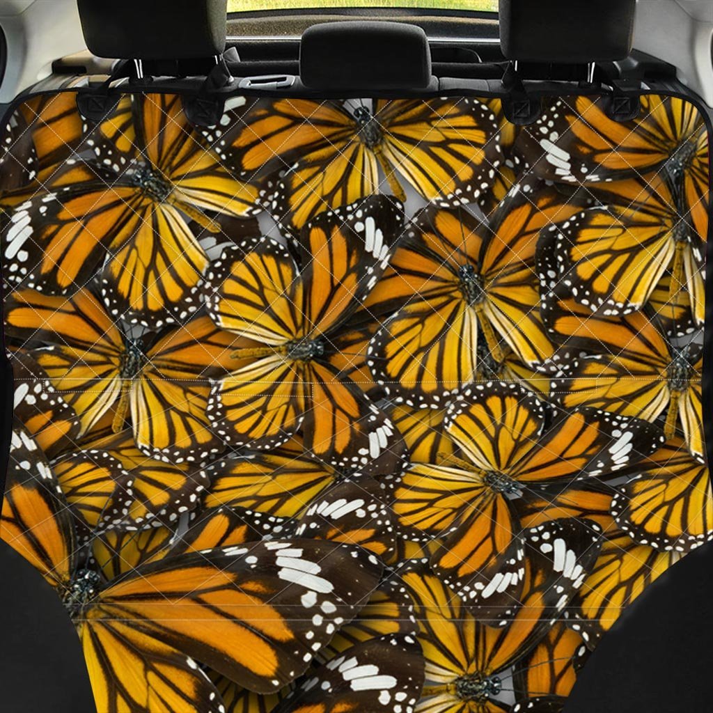 Monarch Butterfly Pattern Print Pet Car Seat Cover-grizzshop