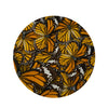 Monarch Butterfly Pattern Print Round Rug-grizzshop