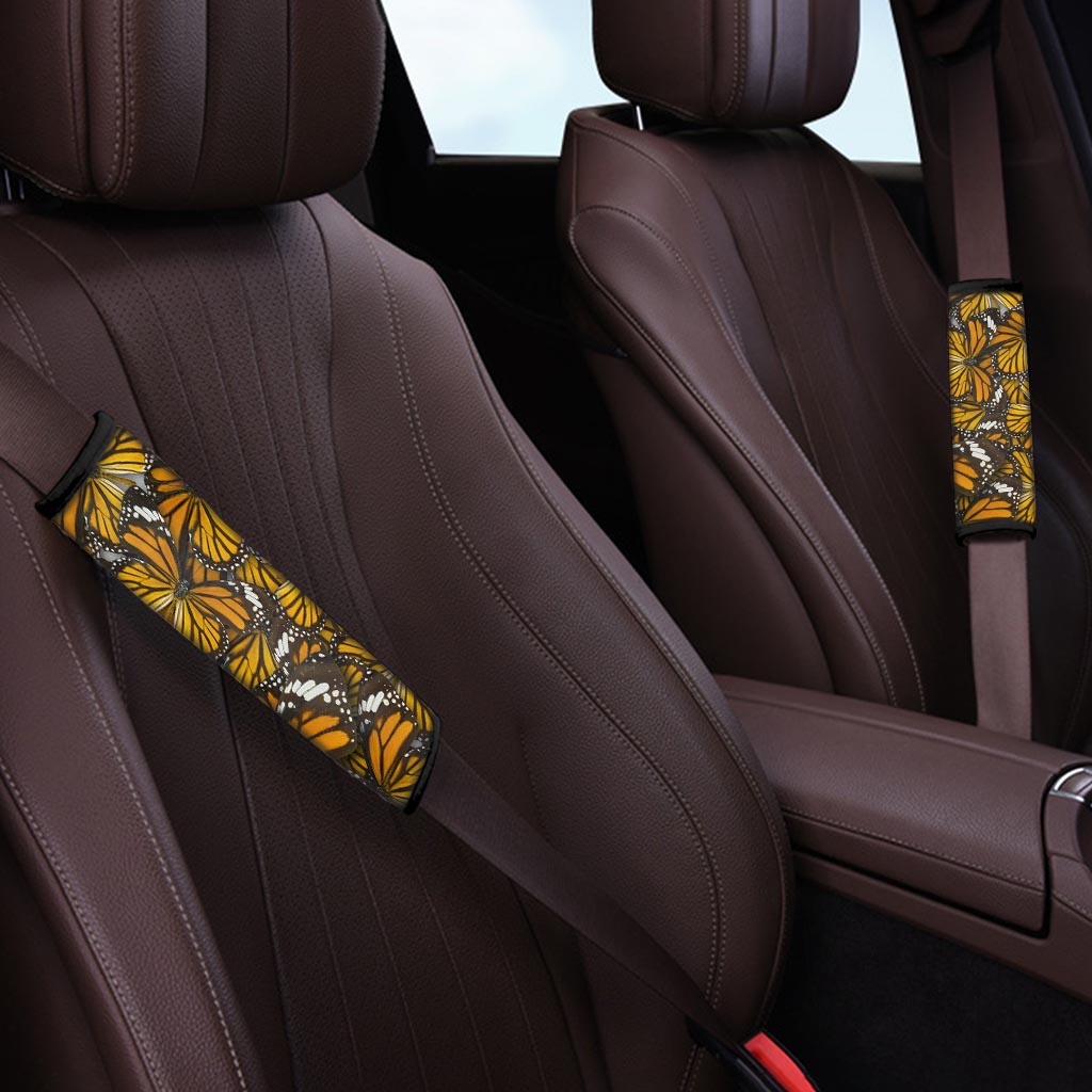 Monarch Butterfly Pattern Print Seat Belt Cover-grizzshop