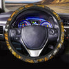 Monarch Butterfly Pattern Print Steering Wheel Cover-grizzshop