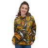 Monarch Butterfly Pattern Print Women's Hoodie-grizzshop