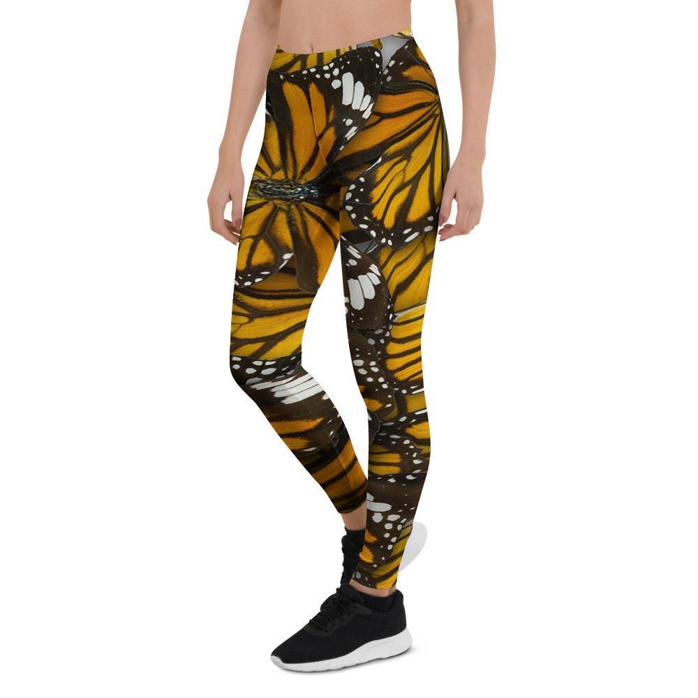 Monarch Butterfly Pattern Print Women's Leggings-grizzshop