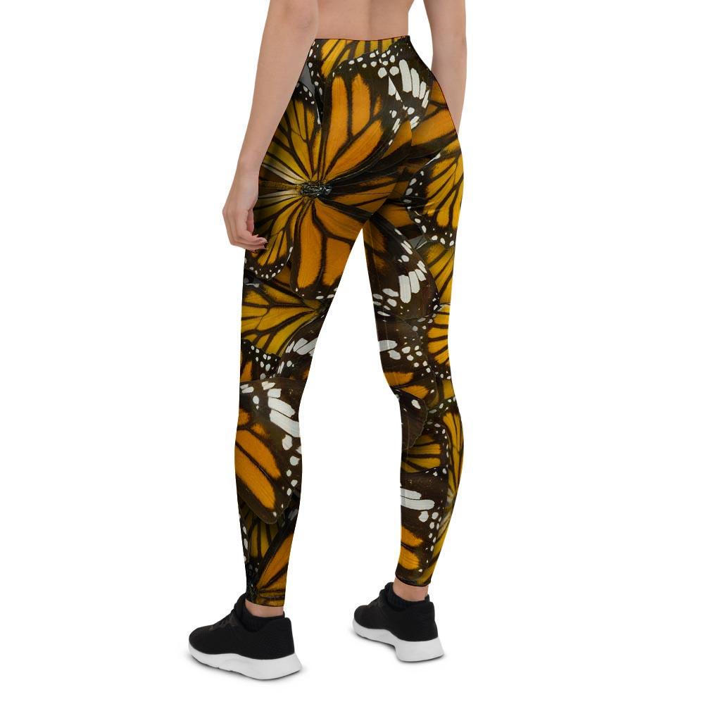 Monarch Butterfly Pattern Print Women's Leggings-grizzshop