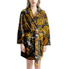 Monarch Butterfly Pattern Print Women's Robe-grizzshop