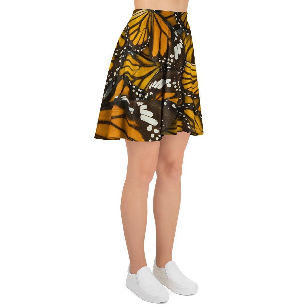 Monarch Butterfly Pattern Print Women's Skirt-grizzshop