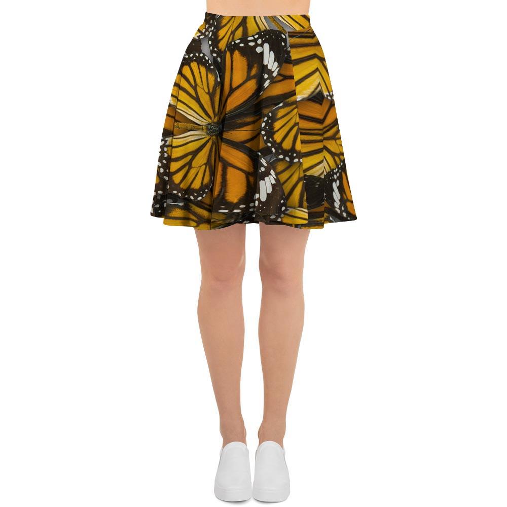 Monarch Butterfly Pattern Print Women's Skirt-grizzshop