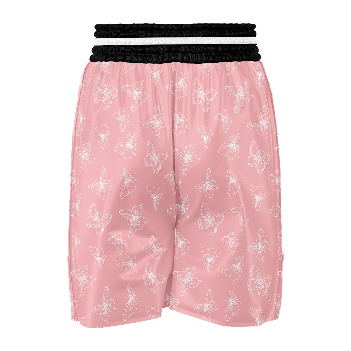 Monarch Butterfly Pink Print Pattern Boxing Shorts-grizzshop