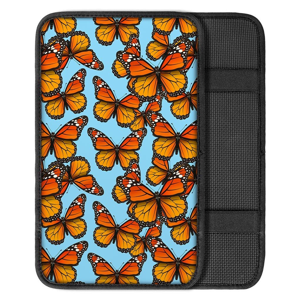 Monarch Butterfly Print Car Console Cover-grizzshop