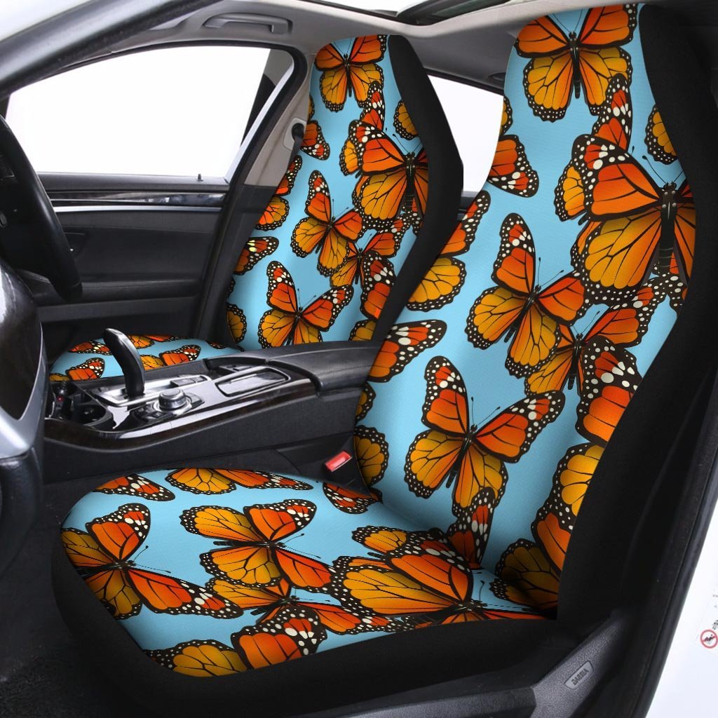 Monarch Butterfly Print Car Seat Covers-grizzshop